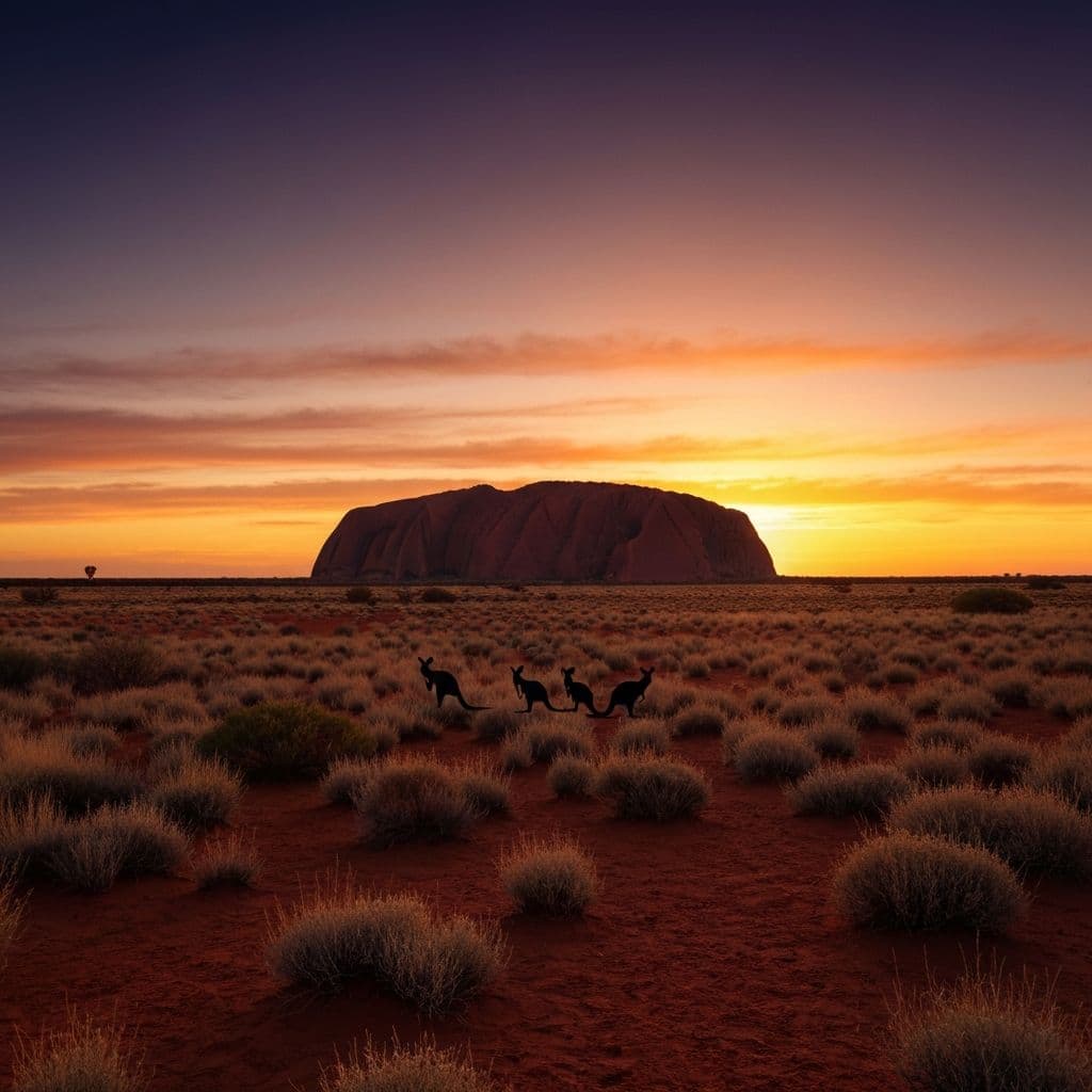 Deserto rosso dell'outback australiano